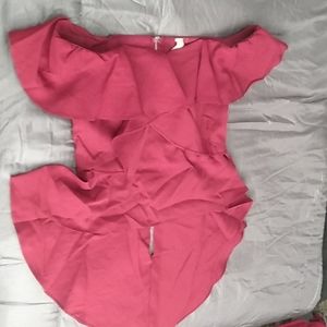 Burgundy Hello Miss top